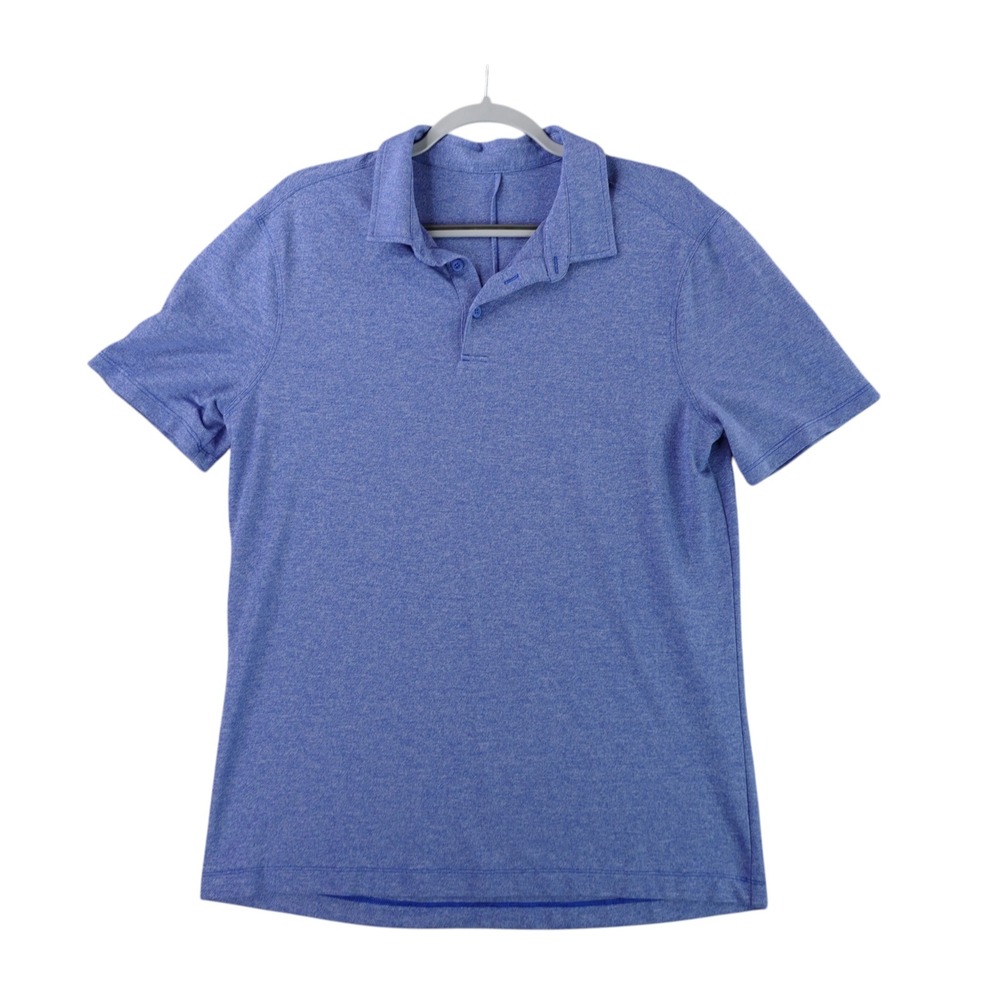 lululemon athletica Men's Heathered Blue Polo